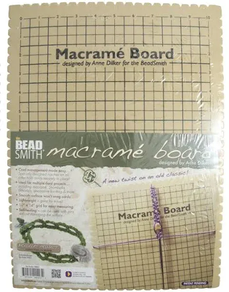 BeadSmith Large Macrame Board for Braiding