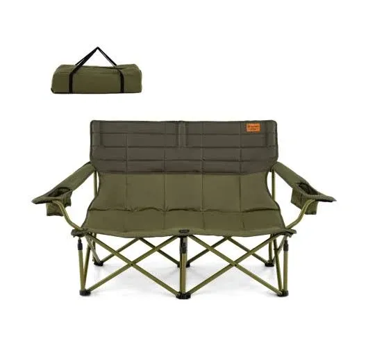 Costway Oversized Folding Camping Chair with Cup Holders