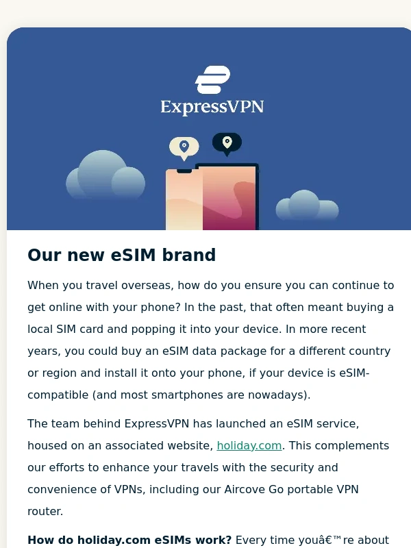 ExpressVPN - We've launched an eSIM service