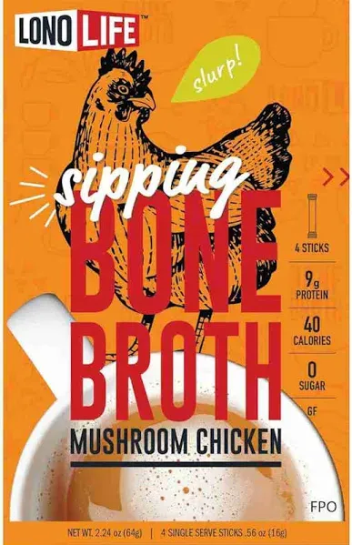 LonoLife Mushroom Chicken Bone Broth