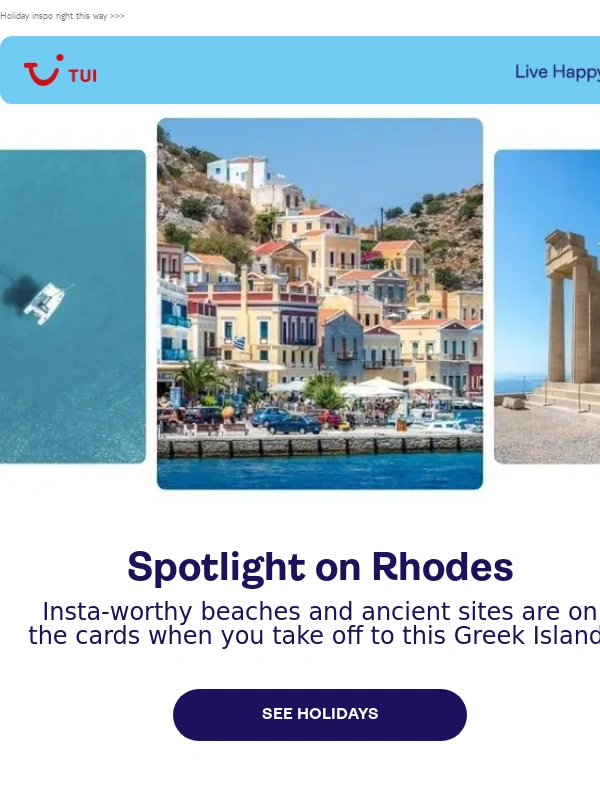 TUI - Rhodes is waiting to be discovered. Plan your next holiday with us