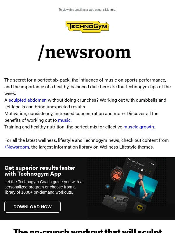 Technogym - Wellness tips of the week
