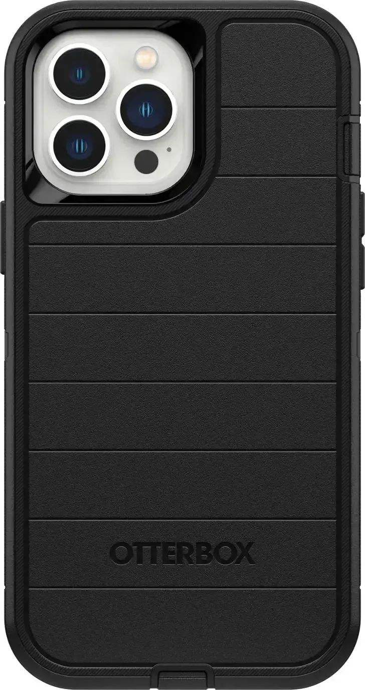 OtterBox - Defender Series Pro Hard Shell, for Apple iPhone 13 Pro Max and iPhone 12 Pro Max, Black