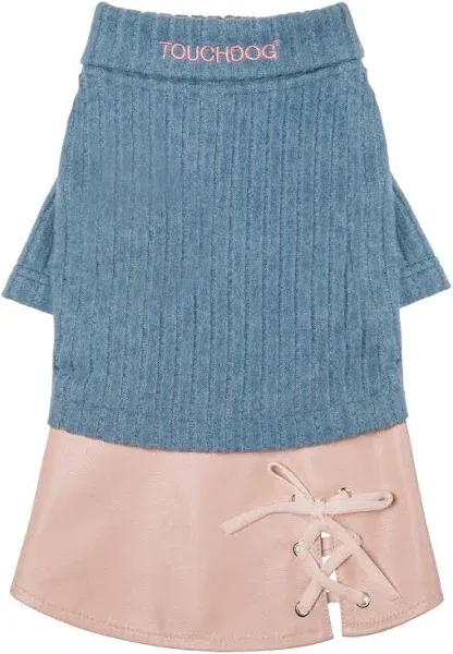 Touchdog Modress Fashion Designer Dog Sweater and Dress