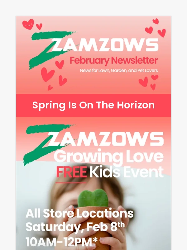 Zamzows - The Zamzows February Newsletter!