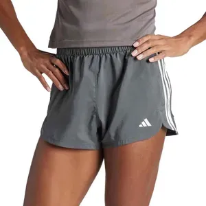 adidas Women's Pacer Training 3-Stripes Woven High-Rise Shorts (Grey Six/White) $9 + Free Shipping