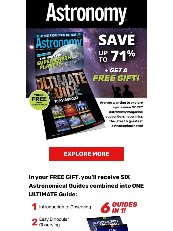 Astronomy - Reader,Your Free Guide Is Waiting