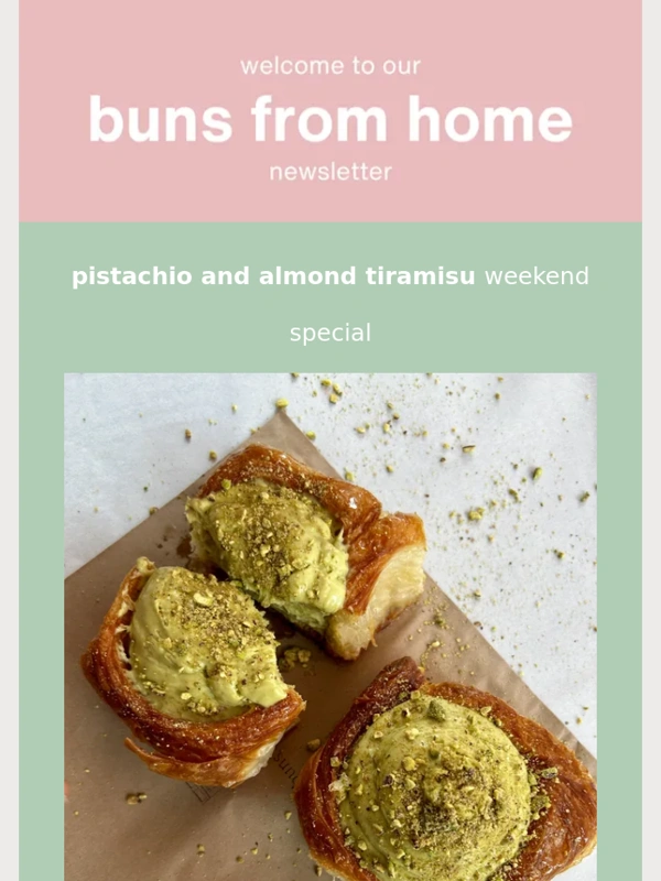 Deliveroo - Weekend special- pistachio and almond tiramisu