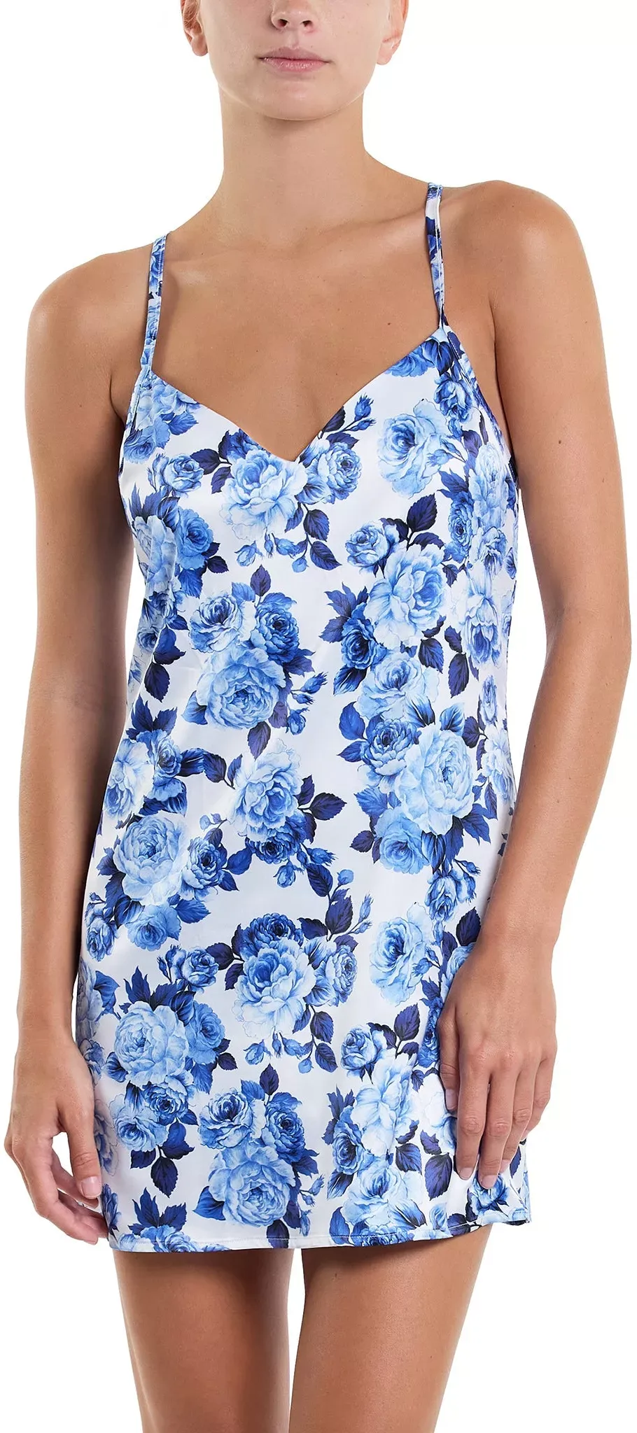 Hanky Panky Women's Satin Sleep Chemise - Deja Blue, S