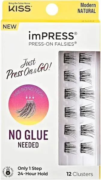 KISS Impress Press-On Falsies Eyelash Clusters