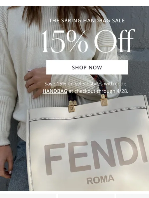 Rebag - 15% off select bags starts today!