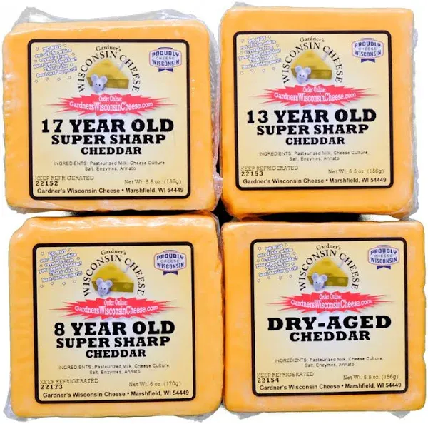 Gardner's Wisconsin Cheese & Sausage Super Sharp Cheddar Package
