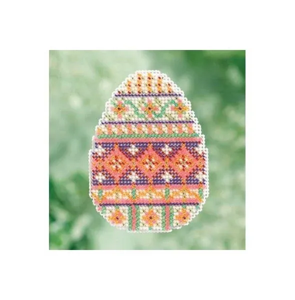 Mill Hill Trellis Egg Beaded Cross Stitch Kit