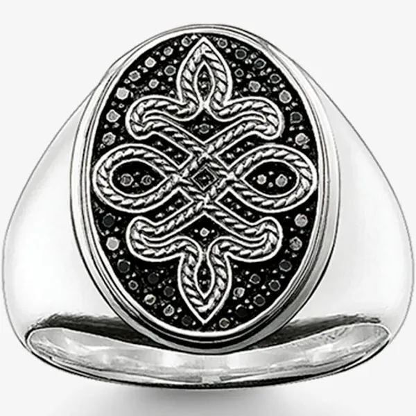 Thomas Sabo Rebel at Heart Sterling Silver Signet Ring