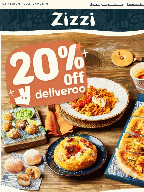 Zizzi - Grab a Zizzi Feast with 20% Off