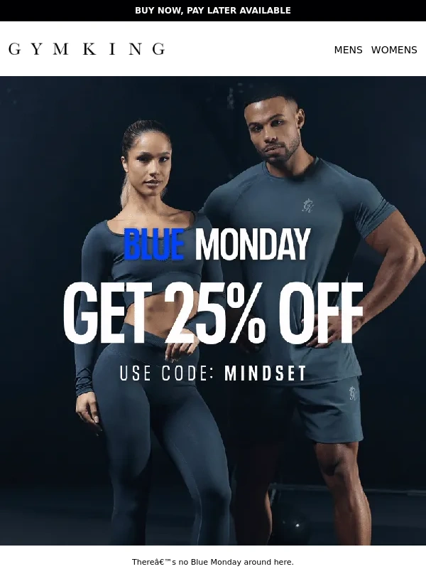 Gym King - Mindset Monday | Get 25% off