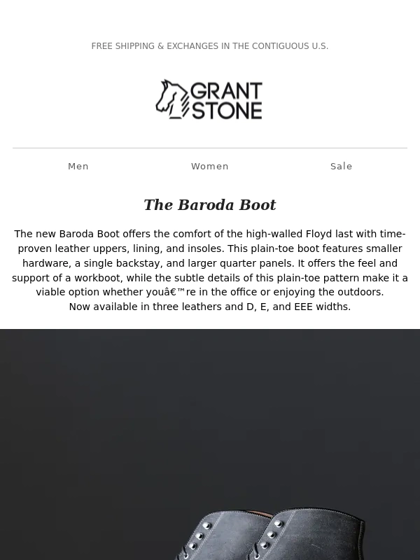 Grant Stone - New Release - The Baroda Boot
