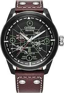 Citizen Mens Eco-Drive X-Wing and Tie Fighter Leather Strap Watch