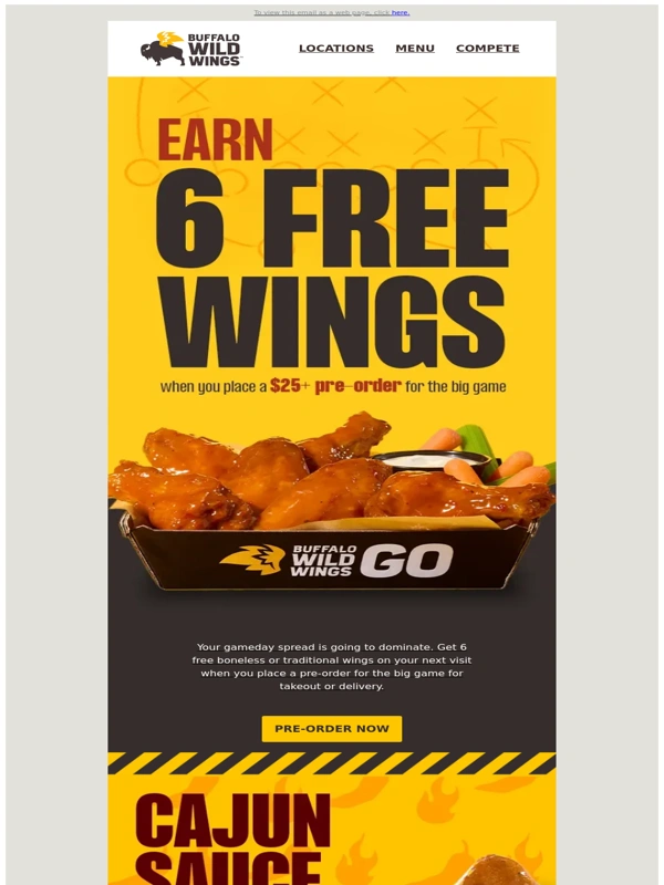 Buffalo Wild Wings - How to unlock 6 FREE wings ?