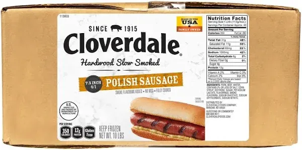 Cloverdale Polish Sausage Franks