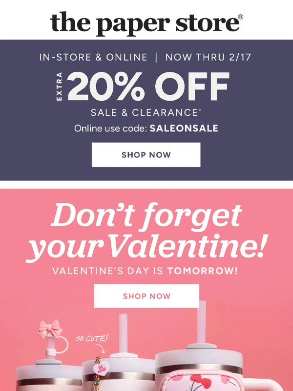The Paper Store - Still need a Valentine's gift? Right this way