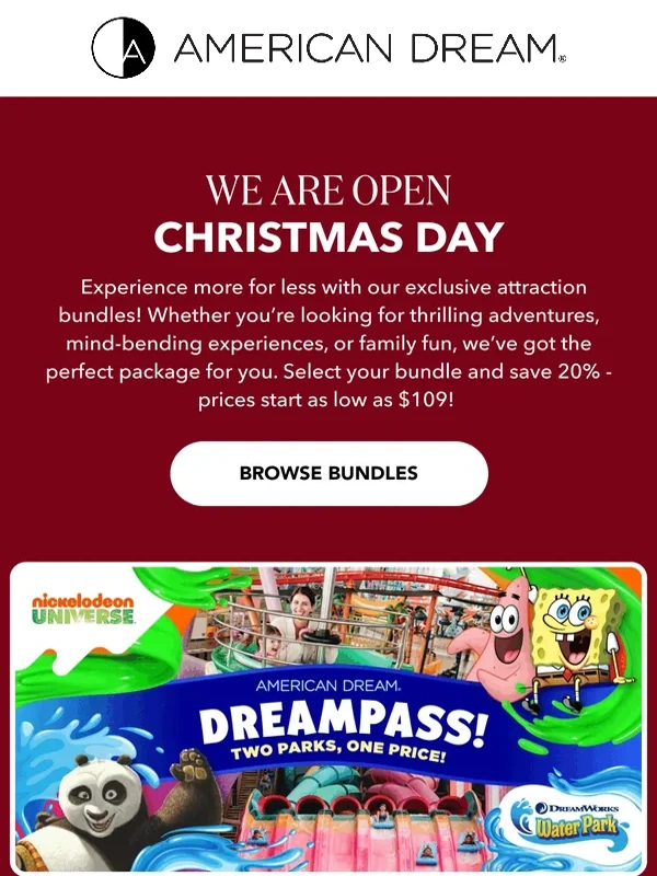 Nickelodeon Universe - Make Your Christmas Day Unforgettable
