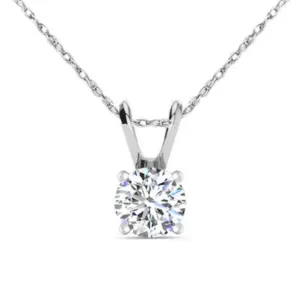 1/2Ct Diamond Necklace In 14K White Gold