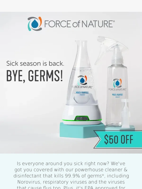 Force Of Nature - Germ killing tips + bundle savings ???