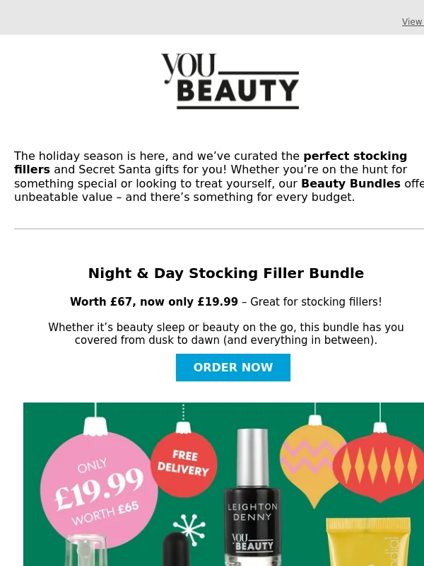 Dailymail - Last Chance for Stocking Fillers – Order Now from £19.99!
