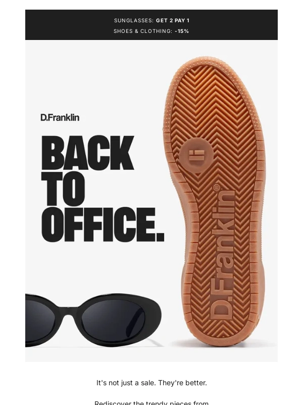 D.Franklin - ◼️ 2x1 on glasses & -15% discount
