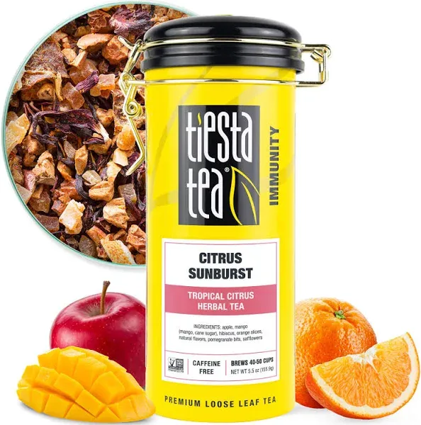 Tiesta Tea Citrus Sunburst Tropical Citrus Herbal Tea Premium Loose Leaf Tea Blend
