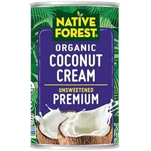 Native Forest Organic Unsweetened Premium Coconut Cream â€ Heavy Cream, Dairy Substitute, Dairy Free, Non-GMO, USDA Organic â€ 5.4 Fl Oz (Pack of 12)