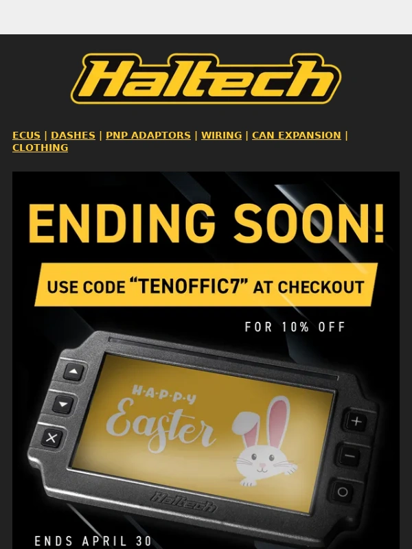 Haltech - LAST CHANCE! - Get 10% Off iC-7 Digital Displays