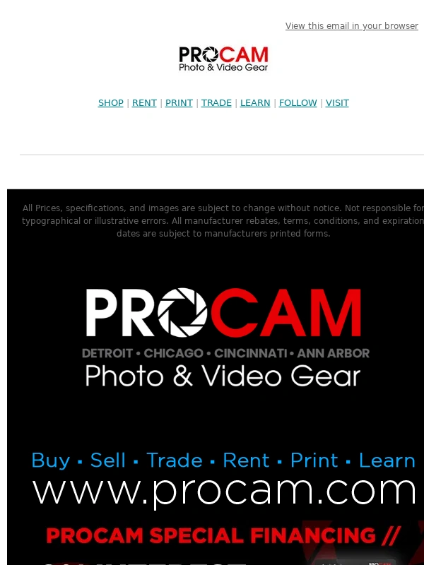 PROCAM - Capture stunning shots—$250 off Sigma 500mm!