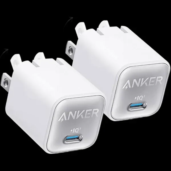 USB C GaN Charger 30W Anker Charger PIQ Foldable PPS Fast Charger for iPhone