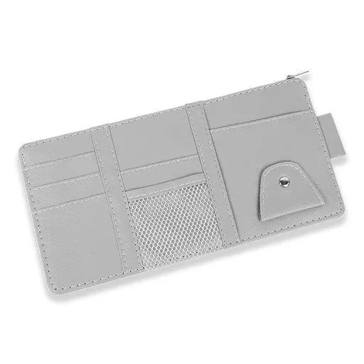 Leather Car Visor Organizer Pouch