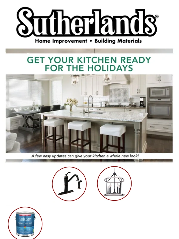 Sutherlands - Update Your Home + 15% Off!