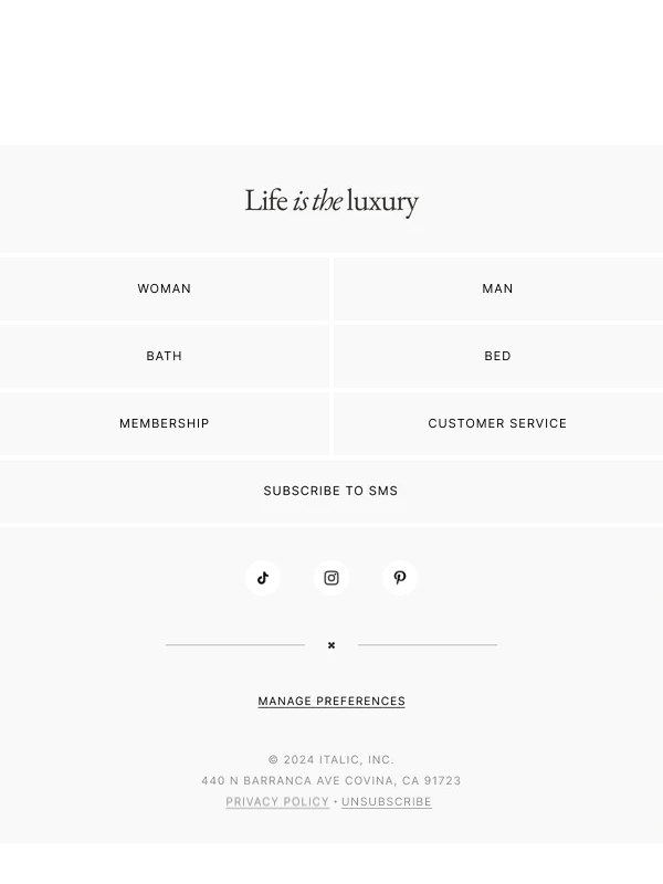 Italic - Your Memorial Day Lineup (With a Free Gift)