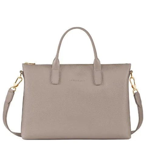 Longchamp Le Foulonne S Briefcase Turtledove - Leather