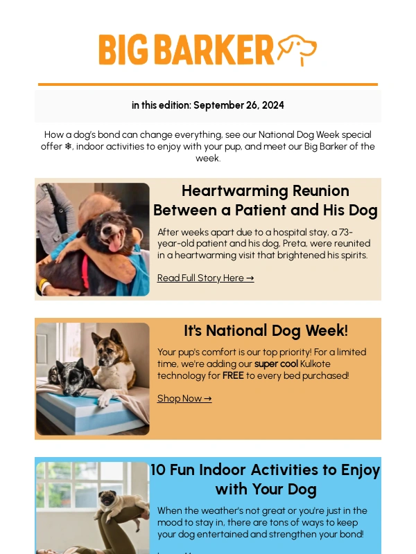 Big Barker - Patient's Emotional Reunion with Beloved Dog ?