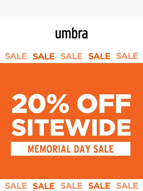 Umbra - Get 20% Off Your Favorites!