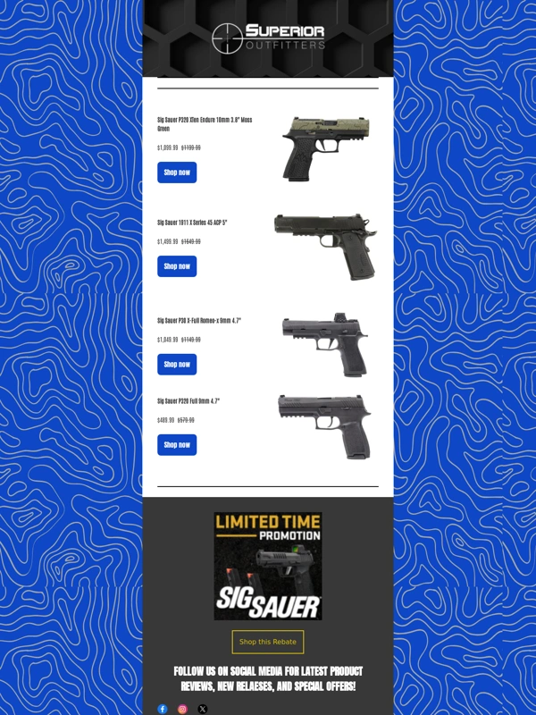 Superior Outfitters - ? Get 2 FREE Magazines with Your SIG SAUER Purchase!