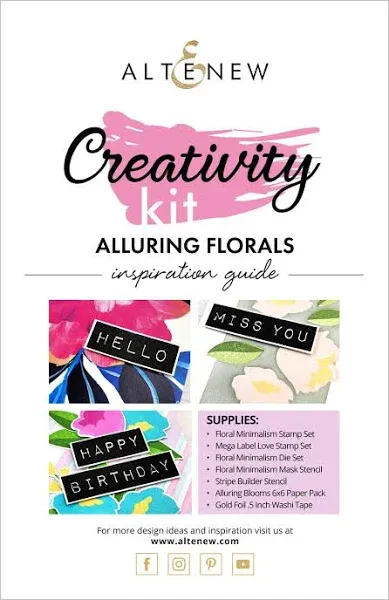Altenew Alluring Florals Creativity Cardmaking Kit Inspiration Guide