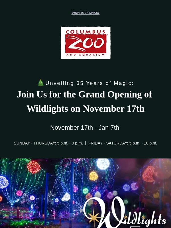 Columbus Zoo - Ready for a Magical Night Under 3 Million Lights? ✨