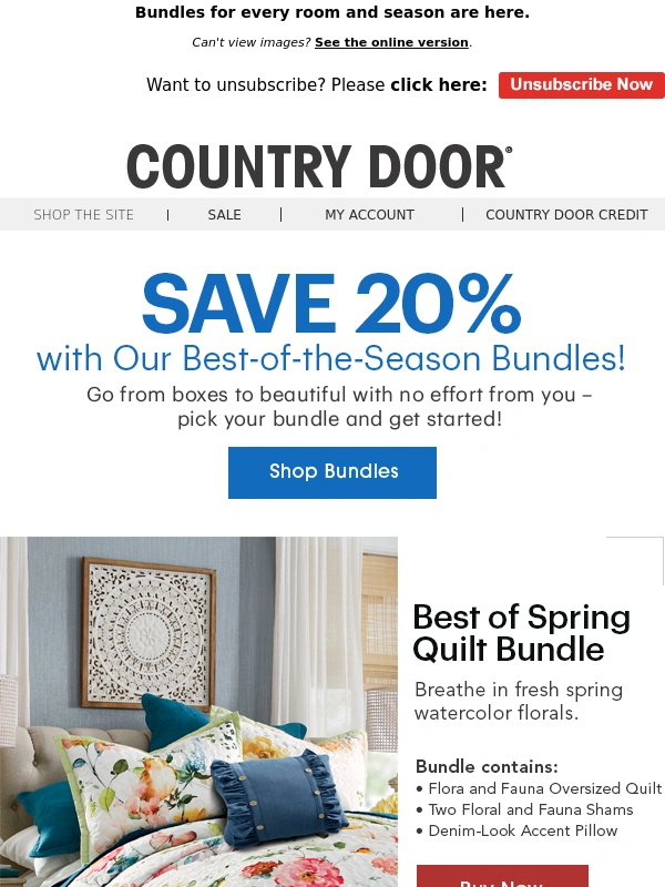 Country Door - Pick a Bundle,Save a Bundle – 20% Off Our Decorating Packages!
