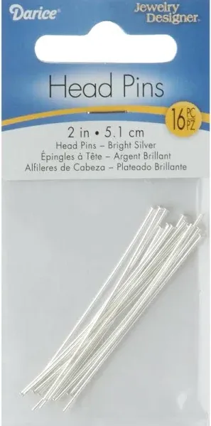 Silver Metal Findings Head Pins