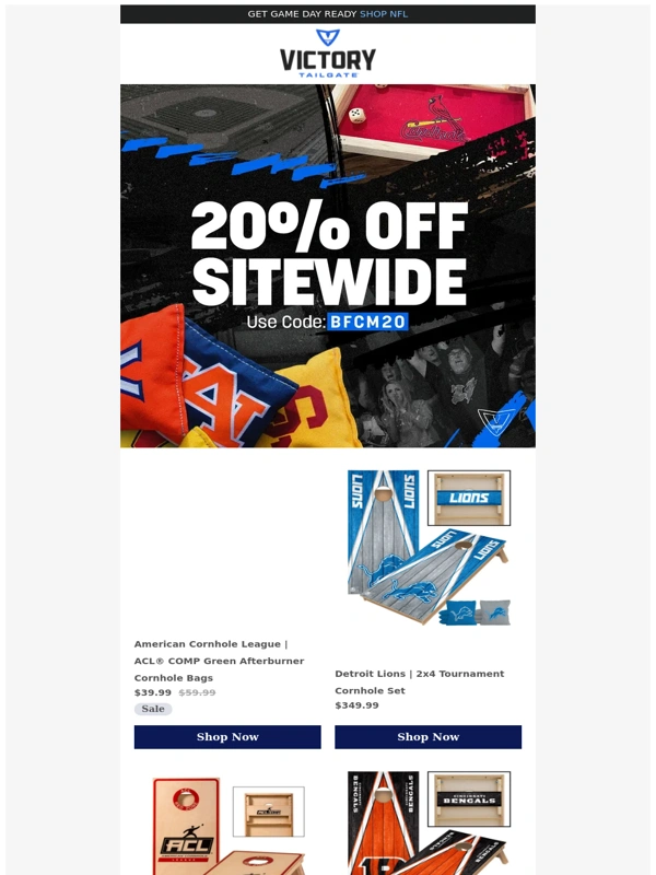 Victory Tailgate - ? 20% OFF Sitewide