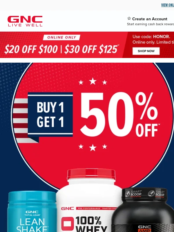 GNC - Your Faves Are Part of the Sale?