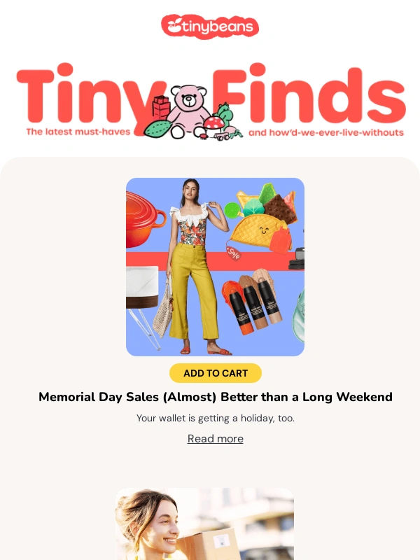 Tinybeans - Memorial Day deals we’re shopping ⛱️