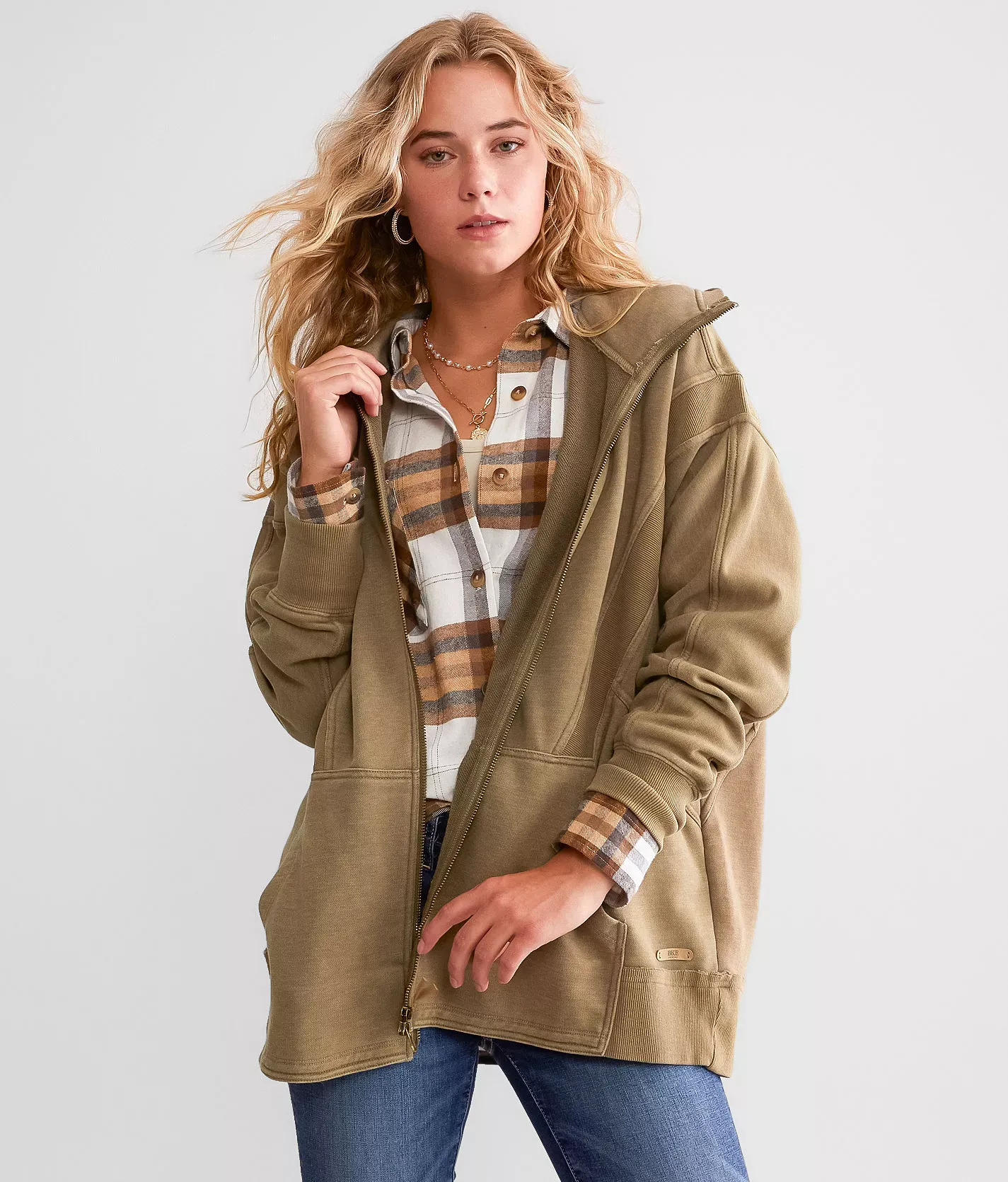 BKE Washed Hoodie  - female - Size: Extra Small